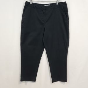 Pendleton Womens Sz 12 Chino Pants Navy Blue Ankle Cropped Career Stretch